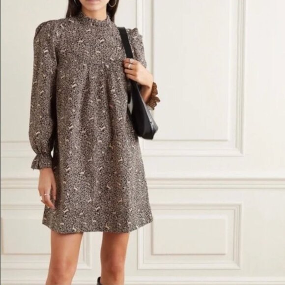 Doen Dresses & Skirts - DOEN Marabella Dress Black Prancing Fawn Floral M